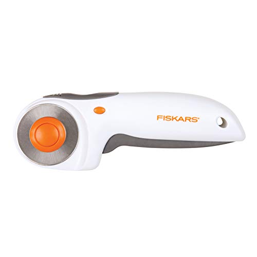 Fiskars Lâmina de corte em espiral 45 mm laranja 736 - Ferramentas de corte e relevo para artesanato - 45 mm, laranja, espiral, costura