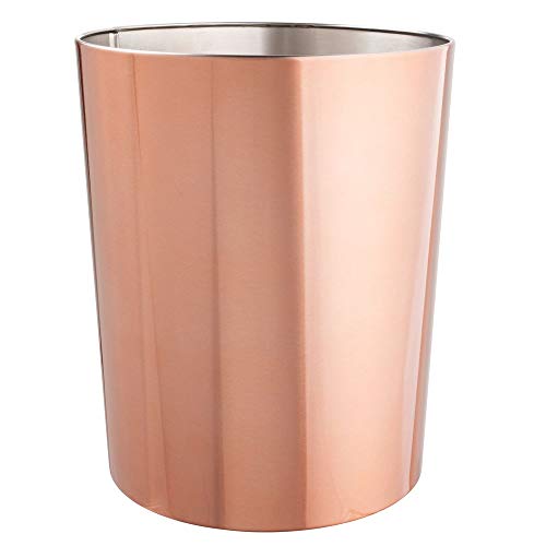 Caixote do Lixo MDESIGN (Aço - Rosa dourado) mDesign - Lixeiras e cestos de lixo - aço, rosa dourado