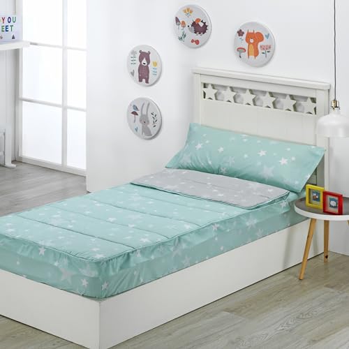 Saco de Dormir para Bebé DSTHSTARS (Creme) Dhestia Home - Protetores de colchão - calidez, tecido macio, enchimento interior, lençol de baixo, edredon superior