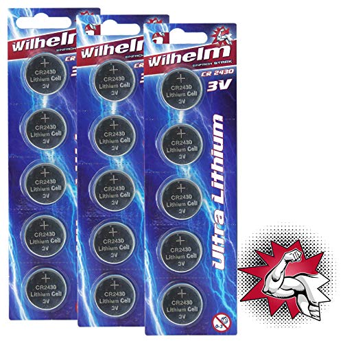Pilhas Não Recarregáveis WILLIAMS CR2430 Wilhelm - Baterias - CR2430, 3V, 280mah, litio