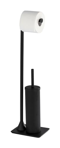 Suporte para papel higiénico Wenko 21133100 | Preto (Cozinha e Casa de Banho) Wenko - Porta-papel higiênico - aço, preto, 15x69x20 cm