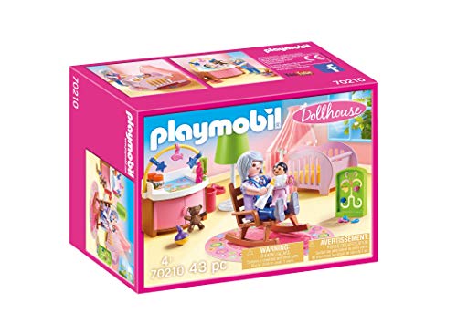 Playmobil 70210 Casa de Bonecas Sala de Berço PLAYMOBIL - Conjuntos de brinquedos - berço, cadeira balouçador, mesa de jantar, acessórios