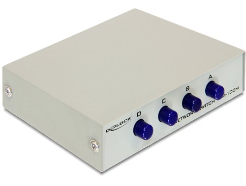 Switch DELOCK 87588 (0.5 Gbit/s - 10/100/1000Base-TX) Delock - Concentradores e comutadores - 0.5 Gbit/s, 10/100/1000Base-TX, rj-45, 5 portas, metal