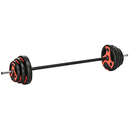 Conjunto de Barras de Pesos com Discos SPORTNOW sportnow - Exercício e fitness - conjunto, barras, pesos, discos
