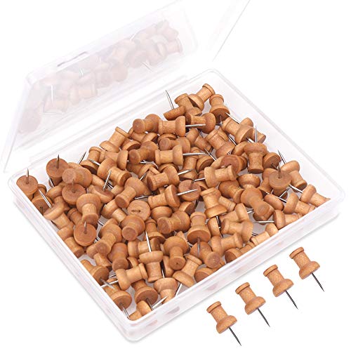H&STICKS 100 Unidades de Notas Magnéticas Madeira H&S Alliance UK Ltd - Alfinetes e tachas - notas magnéticas, madeira, 100 unidades