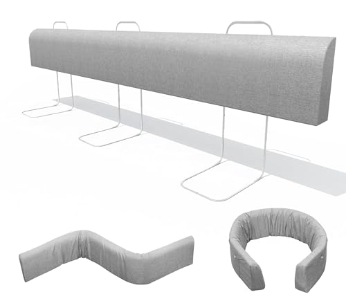 Barreira de Cama LAIWOO 200x50x30cm Cinza LAIWOO - Móveis para bebês e crianças pequenas - barreira, cama, laiwoo, cinza