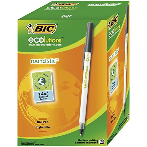 Esferográfica BIC Eco Black (Caixa de 60 un) BIC - Canetas - esferográfica, bic eco black, caixa 60 unidades
