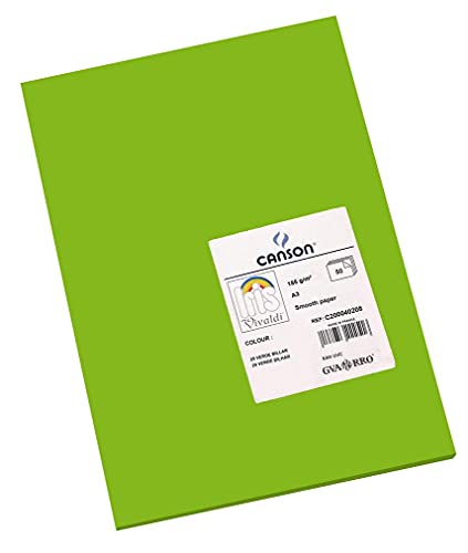 Papel Criativo CANSON Iris Vivaldi A3 Verde 50 Folhas Fila - Papel de arte e artesanato - papel criativo, canson iris vivaldi, a3, verde, 50 folhas, alta qualidade