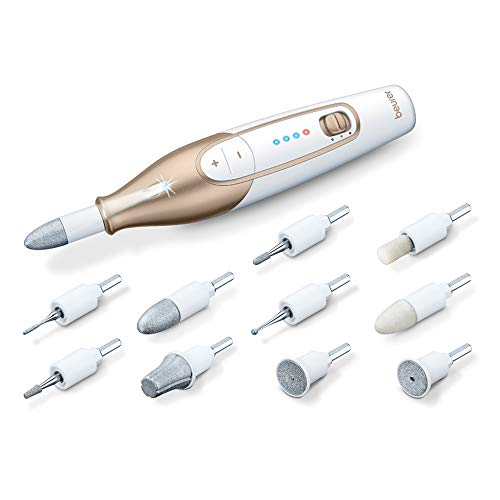 Conjunto Manicure e Pedicure BEURER MP64 Beurer - Acessórios de unhas - manicure, pedicure, 3.2-4.4 rpm, 10 acessórios, luz LED