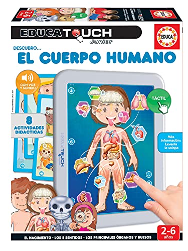 Jogo Eletrónico EDUCA BORRAS Touch Junior - El cuerpo humano (Idade Mínima: 3) EDUCA - Jogos - educativo, 3 anos, corpo humano, exploração, perguntas