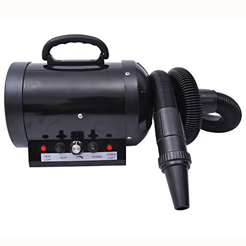 Secador de Cabelo para Cão PAWHUT (2800W - 2.5m) PawHut - Produtos para animais de estimação - 2800W, 25-65m/s, 3 bicos, 60 dB