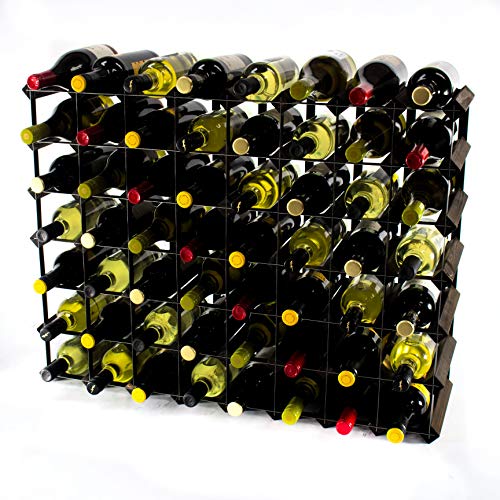 Cranville Wine Racks Classic Wooden Rack 56 Bottle In Dark Cherry And Galvanized Metal Cranville wine racks - Suportes para vinhos - 56 garrafas, madeira clássica, dourado, metal galvanizado