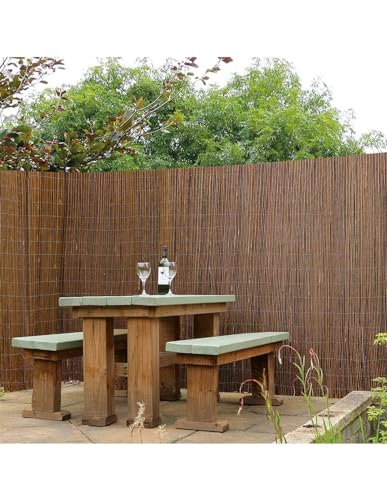 Vedação de Mimbre NATURAVET 80% Ocultamento (5 m) JARDIN202 - Painéis de cerca - vedação, mimbre, naturavet, ocultamento