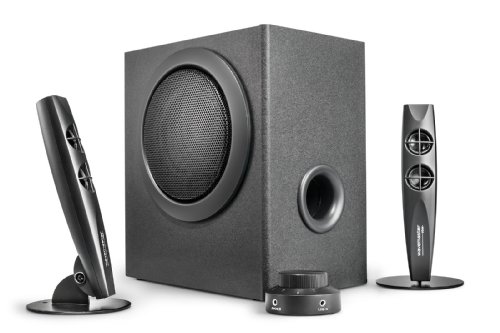 Colunas 2.1 Polk Audio Stax 46W Preto (Colunas) Wavemaster - Alto-falantes - colunas, 2.1, polk audio stax, 46w, preto