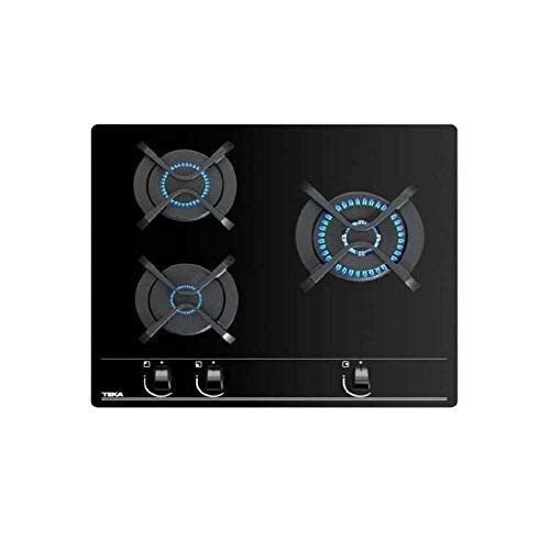 Placa de Cozinha a Gás VITROCEAMICA Teka GBC 63010 Preto TEKA - Cooktops - gás, preto, 6250 w, giratório