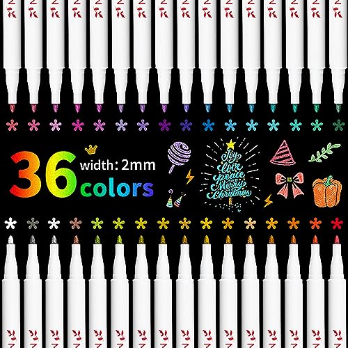 Marcadores Metálicos 36 Cores HIGSPE (Recondicionado Como Novo) HIGSPE - Marcadores e marcadores de texto - marcadores metálicos, 36 cores, higspe, recondicionado como novo