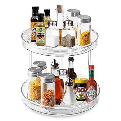 Prateleira de Cozinha Kewuzzy 2 Pisos Plata Giratório 23 Cm KEWUZY - Organizadores de temperos - plata, giratório, MDF, 2 pisos