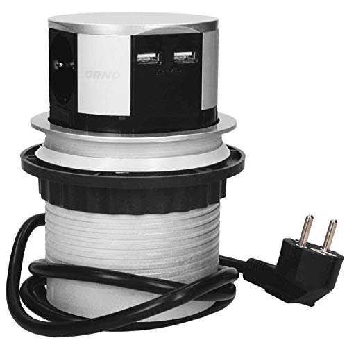 Extensão Elétrica ORNO AE-1342 (3 Tomadas - Tipo F - 1.5 m) Orno - Tomadas e soquetes de energia - 3 tomadas, usb, 1.5 m