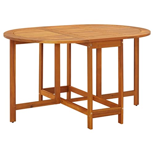 Mesa de Jardim Redonda VIDAXL com Alças Desmontáveis (Castanho - 120x80x76cm) vidaXL - Móveis de exterior - redonda, desmontáveis, castanho, 120x80x76cm