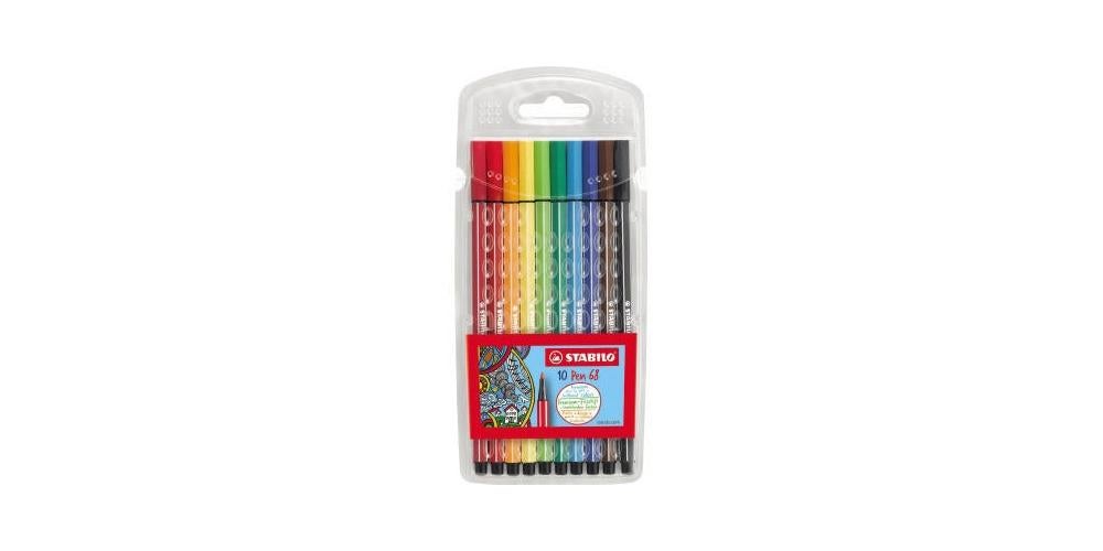 Canetas de Feltro STABILO Pen 68 Multicor Stabilo - Canetas - caneta, feltro, 68, multicor, desenho, colorir