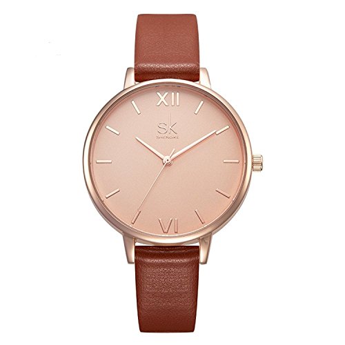 Relógio de Mulher Shengke SK-01-0155 Castanho SHENGKE - Relógios - relógio, mulher, shengke, castanho