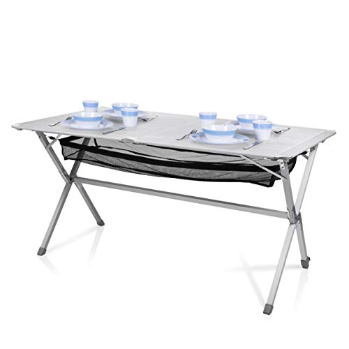Mesa de Campismo CAMPART TRAVEL TA-0806 (140x80cm) CAMPART TRAVEL - Mesas dobráveis - alumínio, resistente à intempéries, dobrável, bolsa de armazenamento