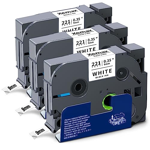 Fita para Etiquetadoras XEMAX 9Mm X 8M (Compatível com Brother) Xemax - Fitas de etiquetas e recargas - compatível brother, resistente, 8m, 9mm