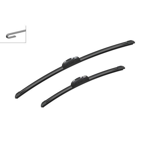 Conjunto de 2 Escovas Limpa-Para-Brisas BOSCH AR989S Bosch - Peças e acessórios para janelas de veículos automotores - conjunto, escovas, limpa-para-brisas, bosch, preto, plástico