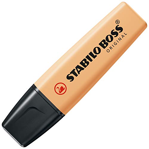 Marcador FLUENSA Boss 70 Laranja Claro Stabilo - Marcadores de texto - recarregável, tinta à base de água, bocal de reabastecimento, ponta 2-5mm