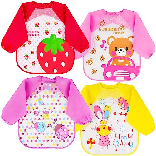 Vicloon Roupão Impermeável com Mangas 4 Peças Vicloon - Roupa de dormir para bebês e crianças pequenas - impermeável, mangas, 4 peças
