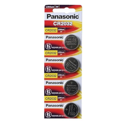 Bateria PANASONIC CR-2032 (4 unidades) (Recondicionado Como Novo) Panasonic - Baterias - alcalino, cr2032, 230mah, prateado