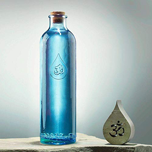 Garrafa de Água SOLNATURAL Om Water Bottle Omwater - Bebidas - vidro, azul