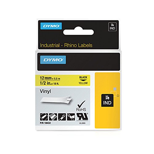 Etiquetadora DYMO Rhino D1 Rhinotape (12mm) DYMO - Fitas de etiquetas e recargas - etiquetas, vinil resistente, água, luz solar
