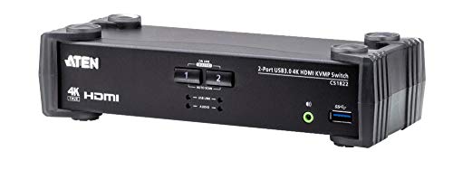 Adaptador ATEN (USB - KVM - Preto e Prateado) ATEN - Comutadores kvm - usb, kvm, preto prateado
