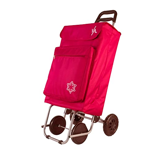 Carrinho de compras AMIG com rodas (Vermelho - Plástico) AMIG - Bagagem e bolsas - rodas, vermelho, plástico