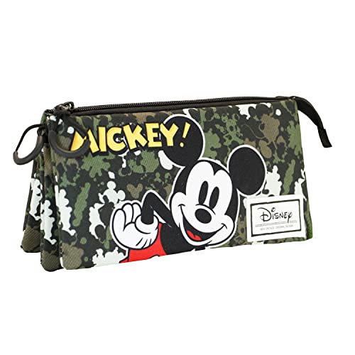 Estojo MICKEY MOUSE Surprise (Multicor - Poliéster) KARACTERMANIA - Estojos para canetas e lápis - multicor, poliéster, resistente à água, separadores ajustáveis