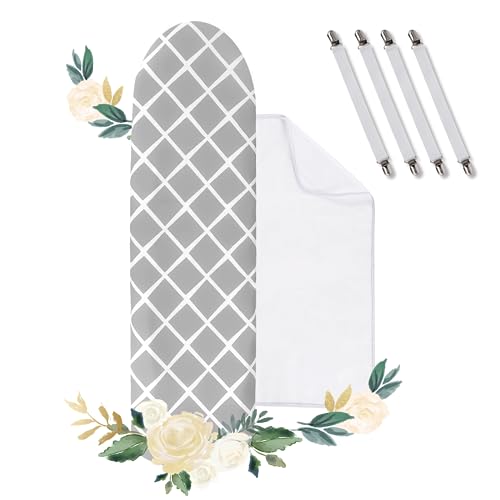 Capa para Tábua de Engomar LAICA TK1003 (Algodão) BillyBath - Almofadas e capas para tábuas de passar a ferro - algodão, 140 x 60 cm, branco
