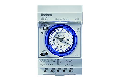Temporizador Diário THEBEN SUL 181 D (Azul) Theben - Interruptores e relés especiais - temporizador, diário, banho, proteção, indicador LED