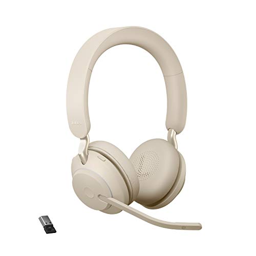 Auscultadores JABRA Evolve2 65, UC Stereo Jabra - Fones de ouvido e headsets - microfone sem fio, qualidade de voz, confortável, uc stereo