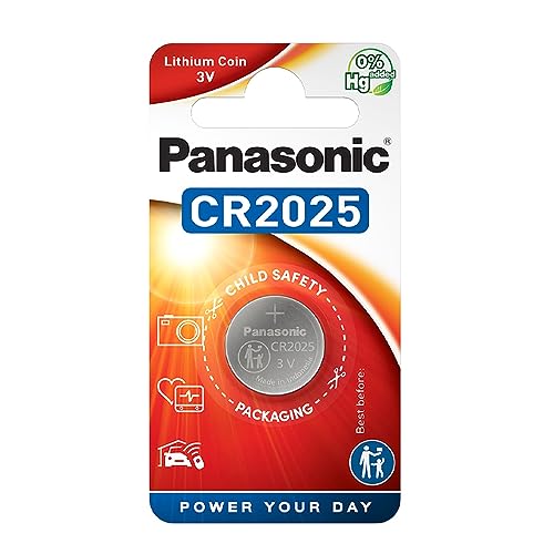 Pilha Não Recarregável PANASONIC CR2025 Panasonic - Baterias de uso geral - litio, cilíndrico, 3V, 220mah