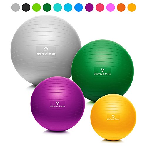 Bola de Musculação WORLD FITNESS (Laranja - 85 cm) #DoYourFitness - Bolas de exercício - musculação, laranja, 85 cm