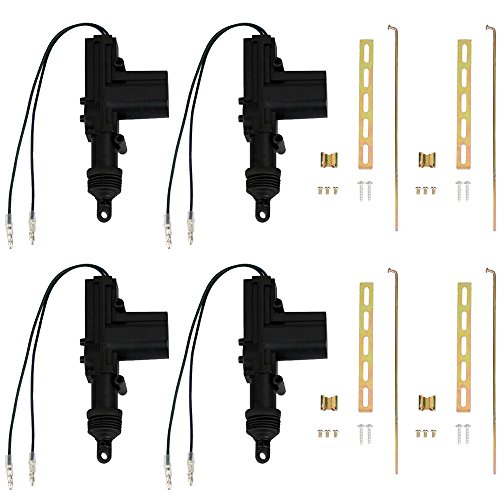Mintice 4 Peças 12V Carro Universal Tarefa Pesado Alto Voltagem Atuador de Trinco de Porta Mintice - Peças de estrutura e carroçaria de veículos automóveis - carro universal, 12V, trinco de porta, metal e plástico