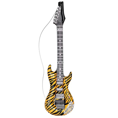Guitarra Inflável WIDMANN (Rosa - 100 x 40 x 25 cm) Merchandising - Decorações de festa infláveis - guitarra inflável, rosa, banheiro, piscina, pele resistente