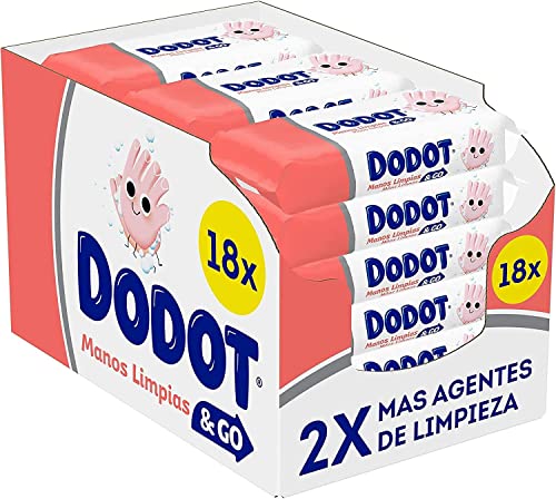 Toalhitas DODOT Manos limpias y va (72 unidades) Procter & Gamble - Banho e corpo - 72 unidades, 2x mais agentes de limpeza, suaves para a pele