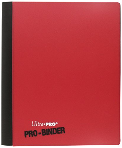 Portefólio ULTRA PRO Flip Pro-Binder 4-Pocket - Vermelho Ultra Pro - Pastas Organizadoras - portefolio, ultra pro, flip pro-binder, 4 bolsos, vermelho, vinil resistente