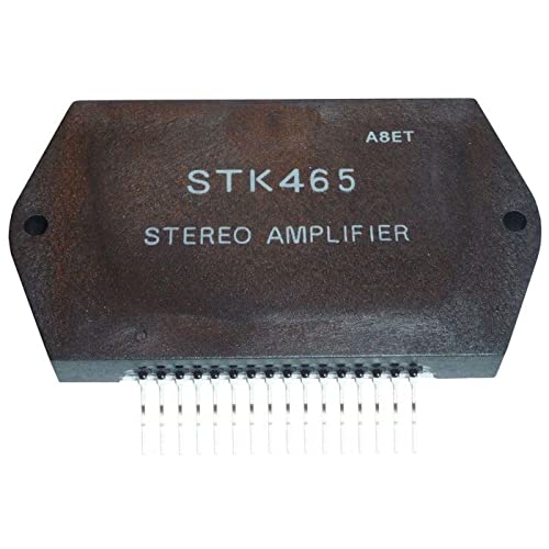 Amplificador de Áudio IC HYBRID STK465 80 x 45 mm Stereo Power Amplifier Lumonic - Circuitos integrados e chips - 80x45mm, stereo, power amplifier