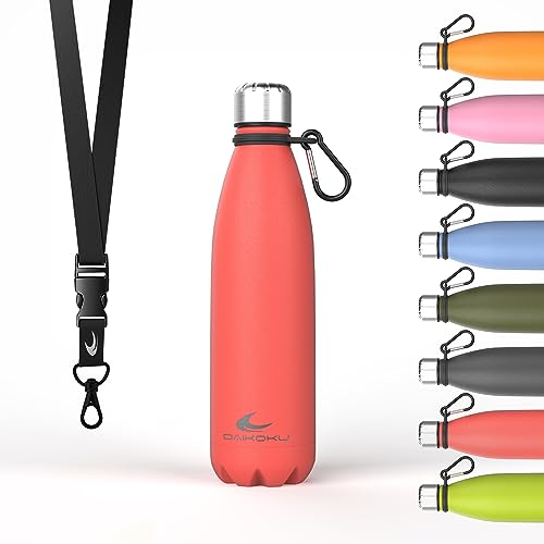 Garrafa Térmica DAIKOKU Dk-500 Coral (500 ml) Wottoline SA - Porta-alimentos e bebidas - 500 ml, aço inoxidável, anti-rugoso, lavável à máquina