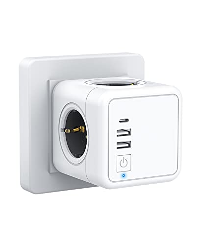 Adaptador BEEDOVE Powercube Theftproof 7-in-1 Beedove - Tomadas e soquetes de energia - thief-proof, 7-in-1, usb