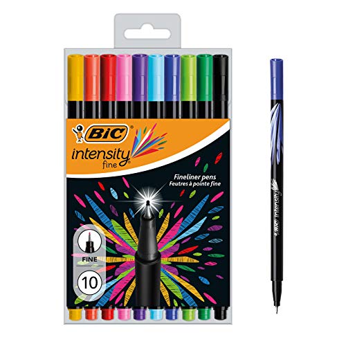 Caneta de Gel BIC Intensity Fine (12 Unidades) BIC - Canetas - 12 unidades, ponta fina, tinta à base de água