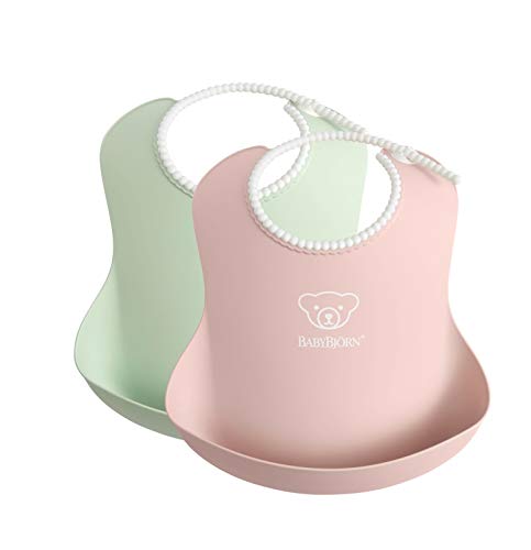 Babybjörn 2 Bolsos para Bebé Verde e Rosa BabyBjörn - Amamentação e alimentação - compacto, resistente à água, antiderrapante, verde, rosa